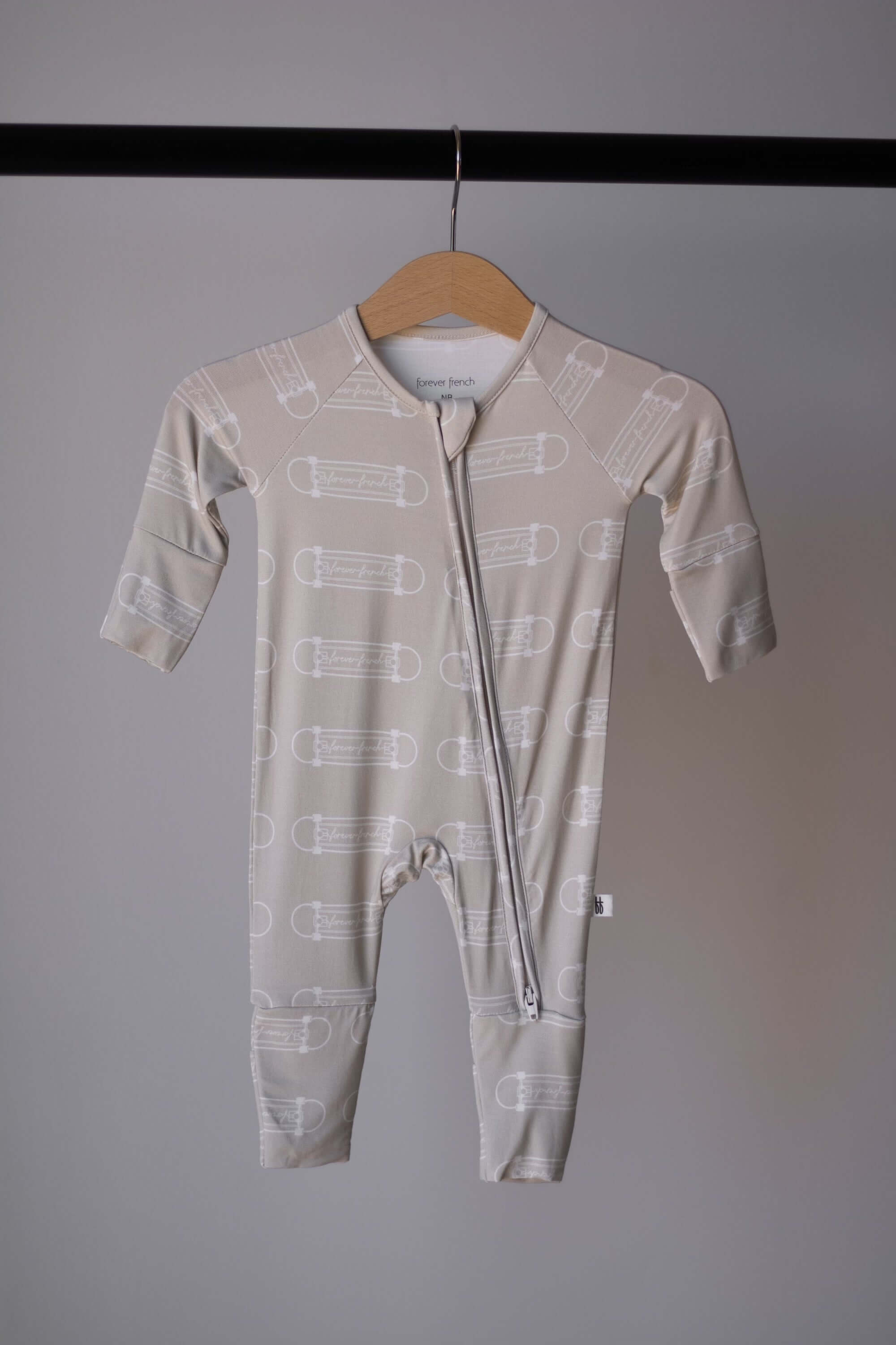 Bamboo Zip Pajamas | Sk8er Boy | Milk & Baby
