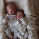 Gingham | Bamboo Zip Pajamas | Milk & Baby