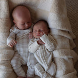 Gingham | Bamboo Zip Pajamas | Milk & Baby
