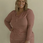 Women's Bamboo Pajamas | Red Gingham | Milk & Baby