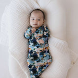 Charli Print | Bamboo Knotted Gown | Milk & Baby