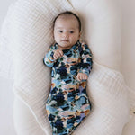 Charli Print | Bamboo Knotted Gown | Milk & Baby