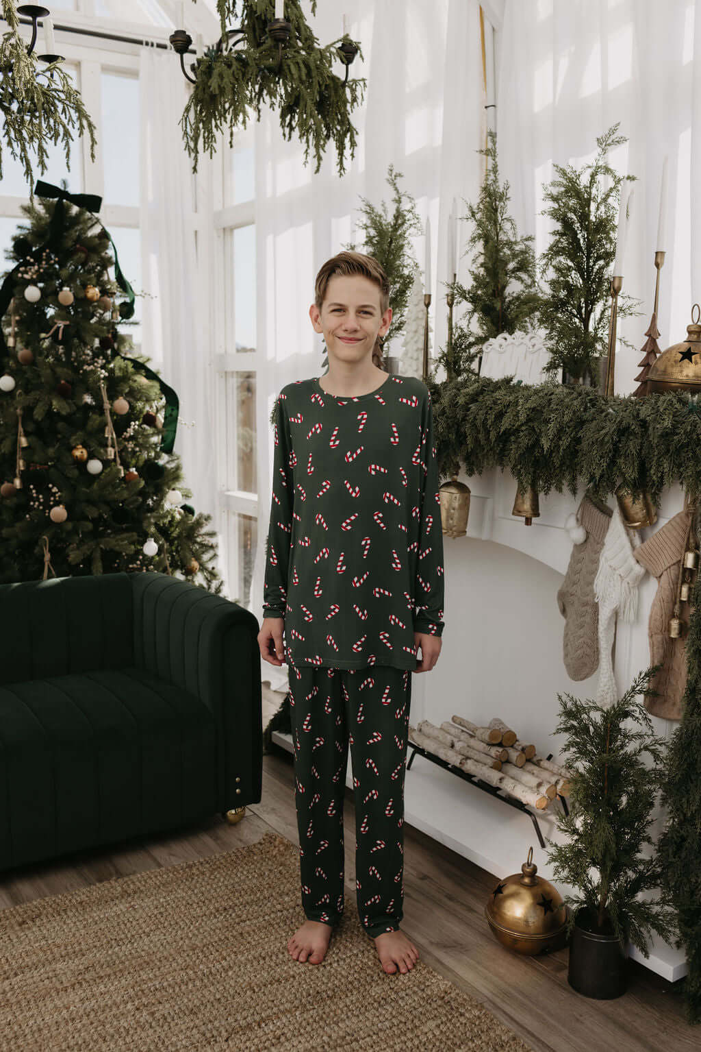 Men's Bamboo Pajamas | Candy Cane Lane 2024 | Milk & Baby