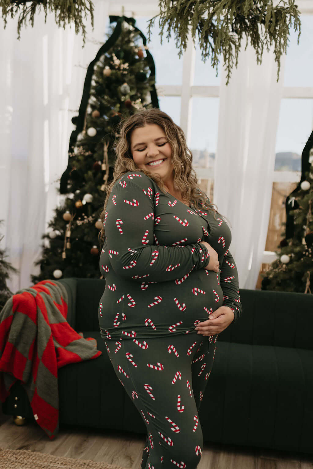 Women's Bamboo Pajamas | Candy Cane Lane 2024 | Milk & Baby