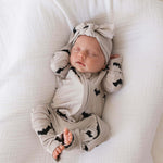 It's Bats! | Bamboo Zip Pajamas | Discover Bamboo Zip Pajamas made from premium bamboo for comfy sleep and play. Perfect for little ones with stylish cuffs! | Milk & Baby