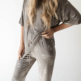 Sage Yin Yang | Short Sleeve Women's Bamboo Pajamas