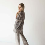 Sage Yin Yang | Short Sleeve Women's Bamboo Pajamas | Milk & Baby