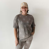 Sage Yin Yang | Short Sleeve Women's Bamboo Pajamas | Milk & Baby