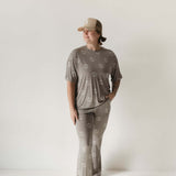 Sage Yin Yang | Short Sleeve Women's Bamboo Pajamas | Milk & Baby
