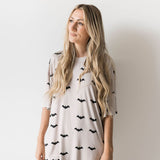 It's Bats! | Short Sleeve Women's Bamboo Pajama | Milk & Baby
