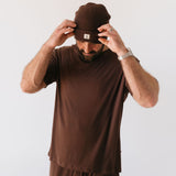 Coffee Bean | Men's Bamboo Short Sleeve Pajamas | Milk & Baby