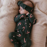 Bamboo Zip Pajamas | Candy Cane Lane 2024 | Milk & Baby