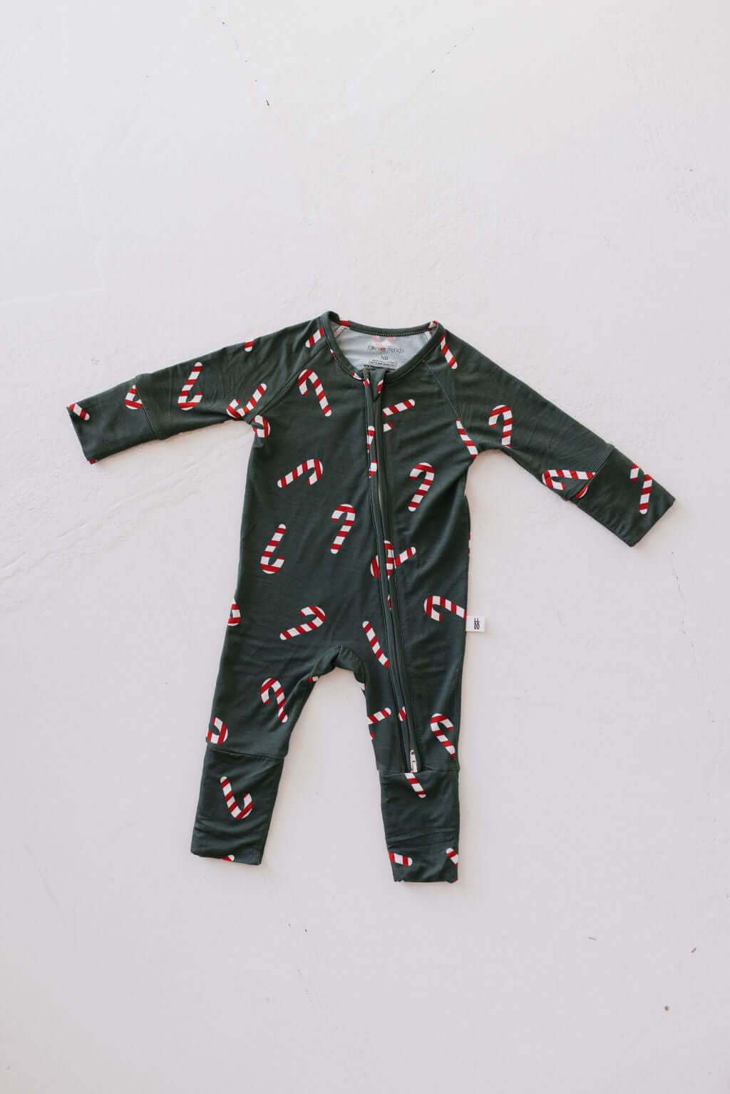 Bamboo Zip Pajamas | Candy Cane Lane 2024 | Milk & Baby