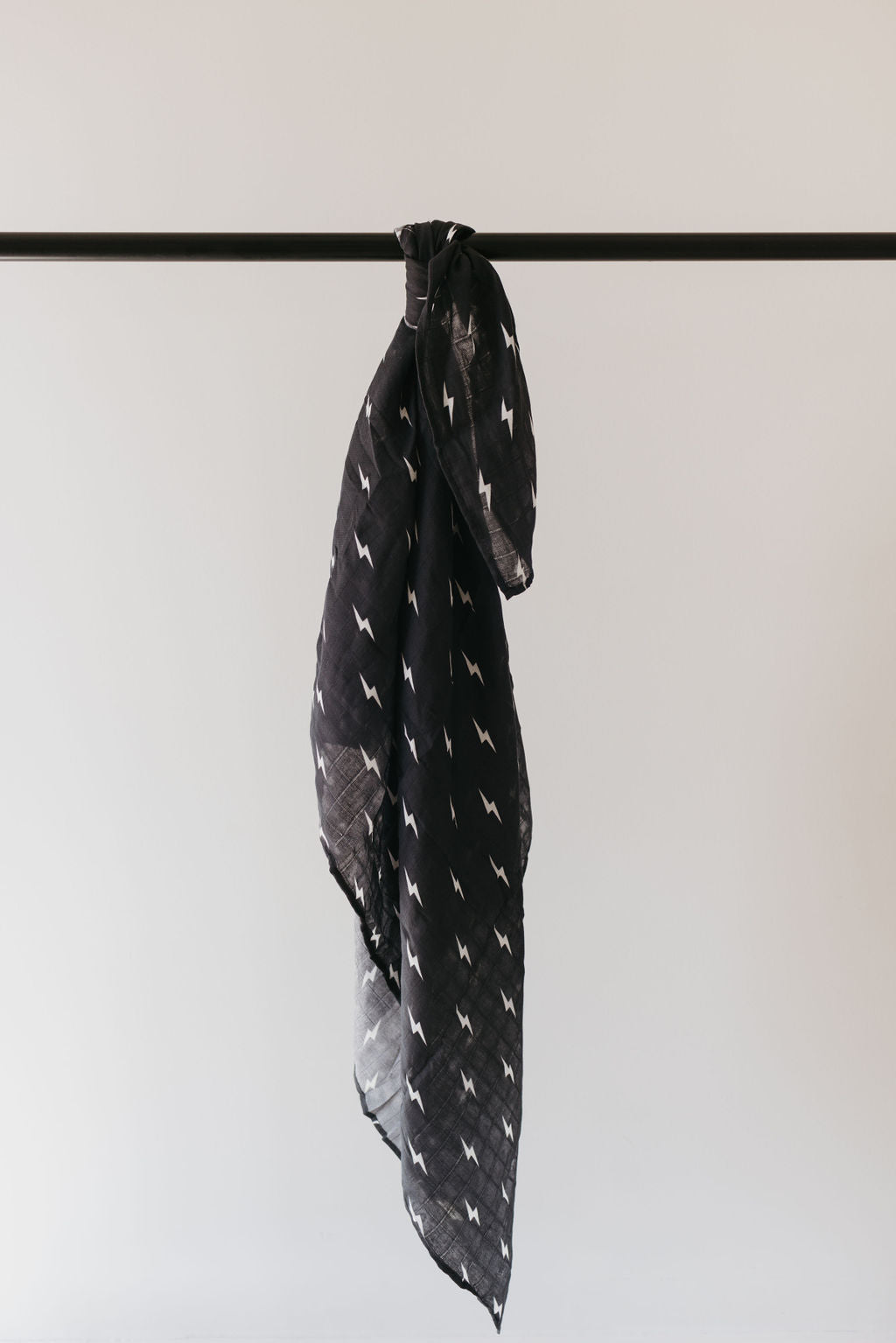 Midnight Lightning Bolt | Muslin Swaddle