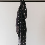 Midnight Lightning Bolt | Muslin Swaddle