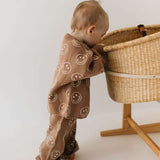 Just Smile Tan | Knit Baby Pant Set | Milk & Baby