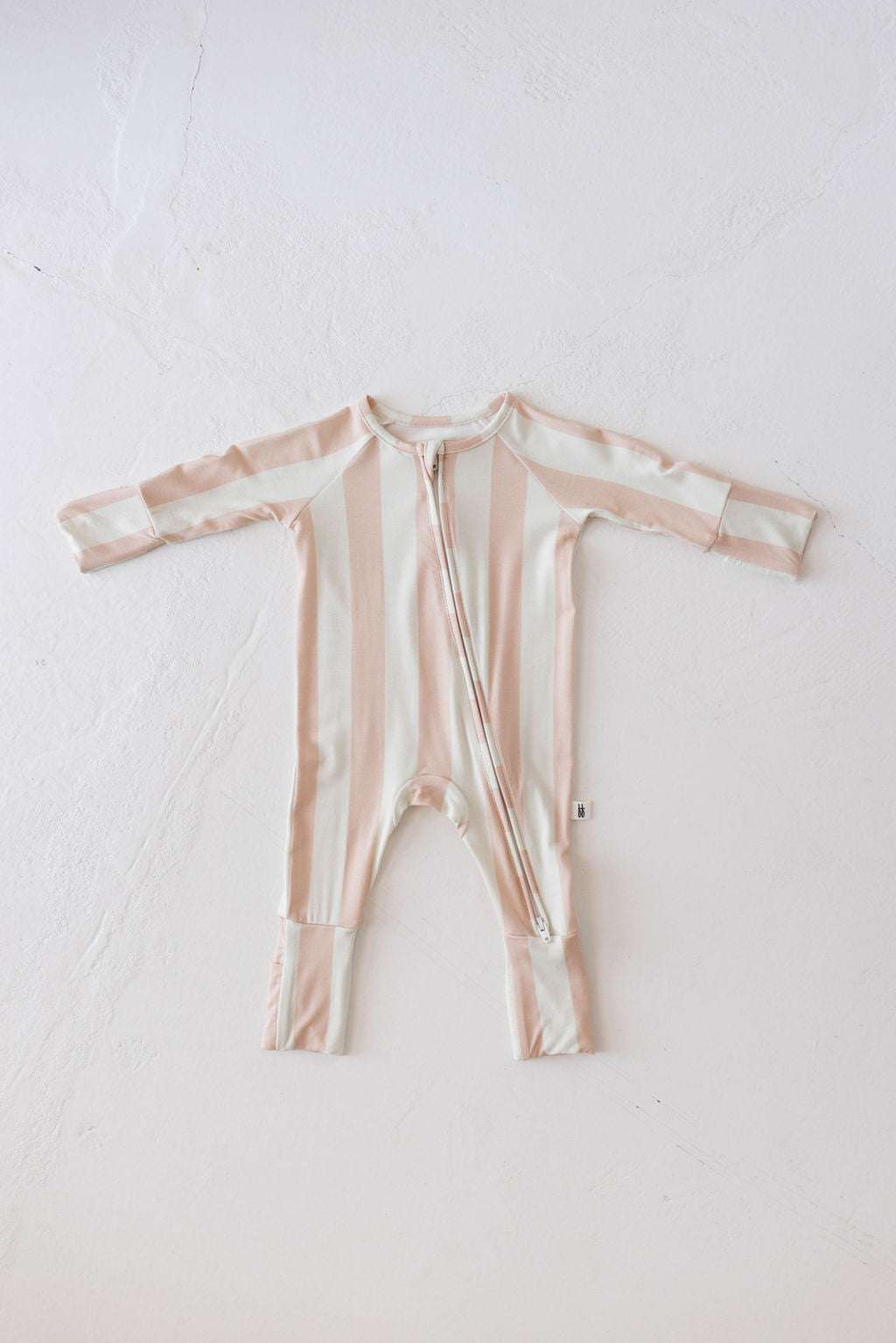 Candy Stripe | Bamboo Zip Pajamas | Milk & Baby