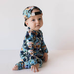 Charli Print | Bamboo Zip Pajamas | Milk & Baby