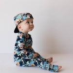 Charli Print | Bamboo Zip Pajamas | Milk & Baby