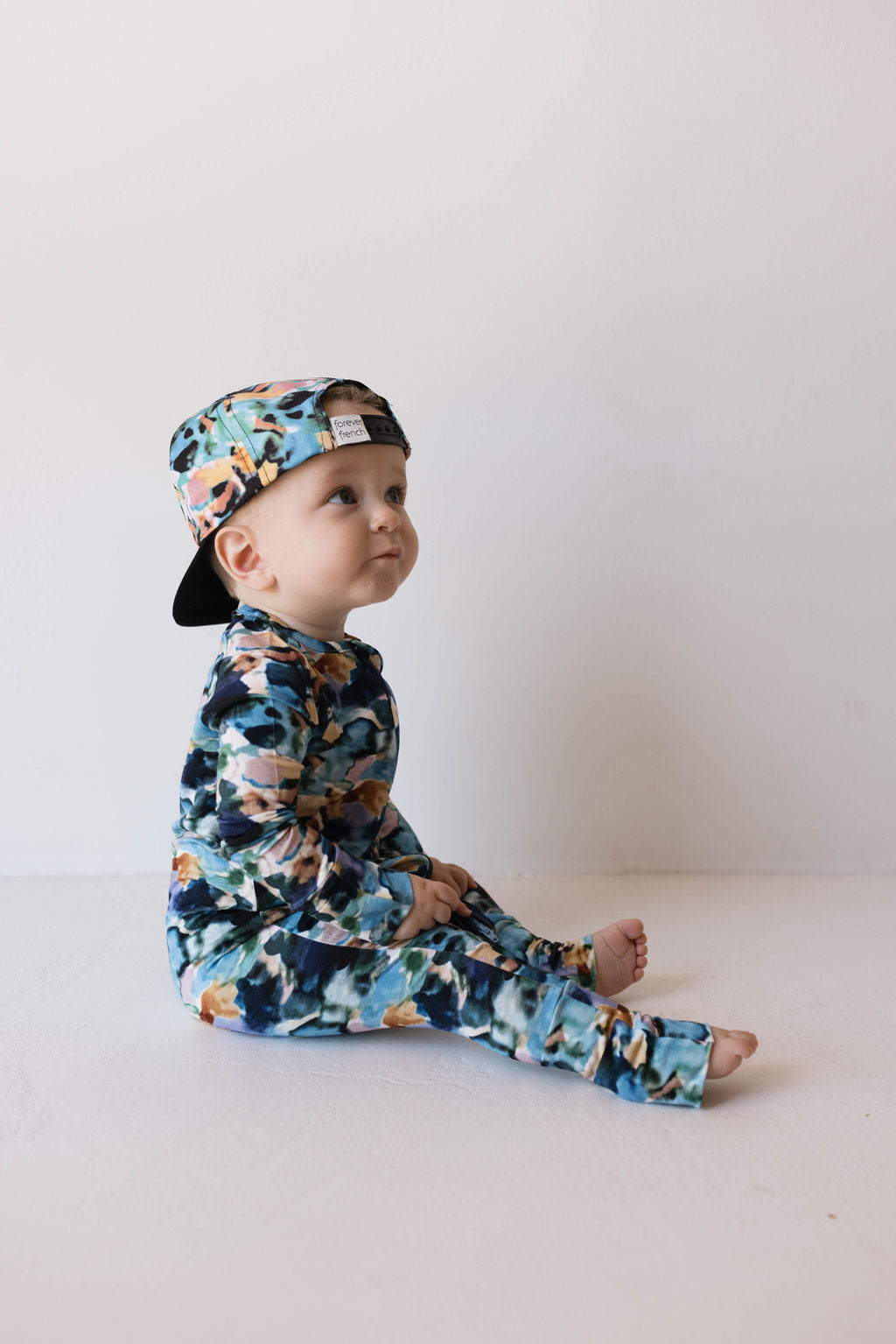 Charli Print | Bamboo Zip Pajamas | Milk & Baby