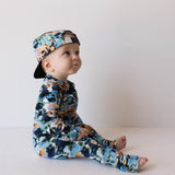 Charli Print | Bamboo Zip Pajamas | Milk & Baby