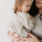 French Gray Floral Dress | Milk & Baby