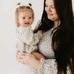 French Gray Floral Dress | Milk & Baby