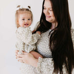 French Gray Floral Dress | Milk & Baby