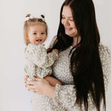 French Gray Floral Dress | Milk & Baby