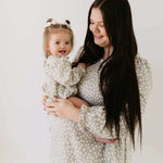French Gray Floral Dress | Milk & Baby