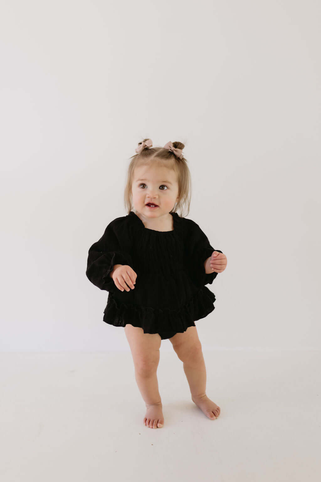 Aria Ruffle Romper | Milk & Baby