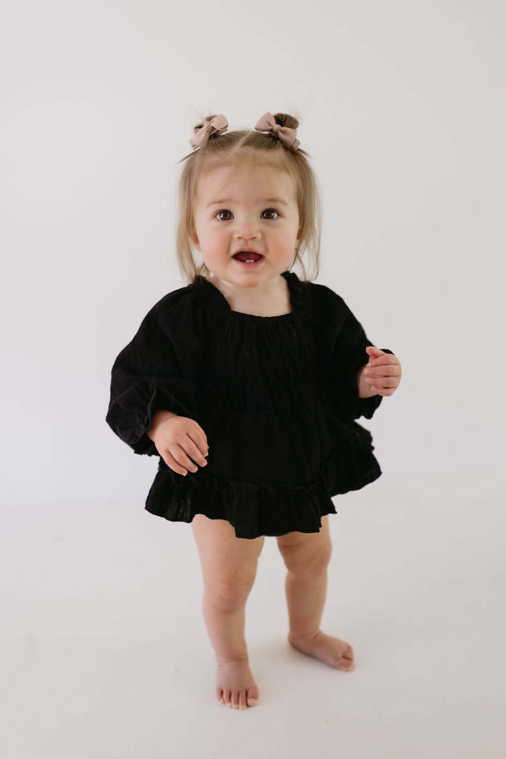 Aria Ruffle Romper | Milk & Baby