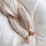 Candy Stripe | Bamboo Zip Pajamas | Milk & Baby