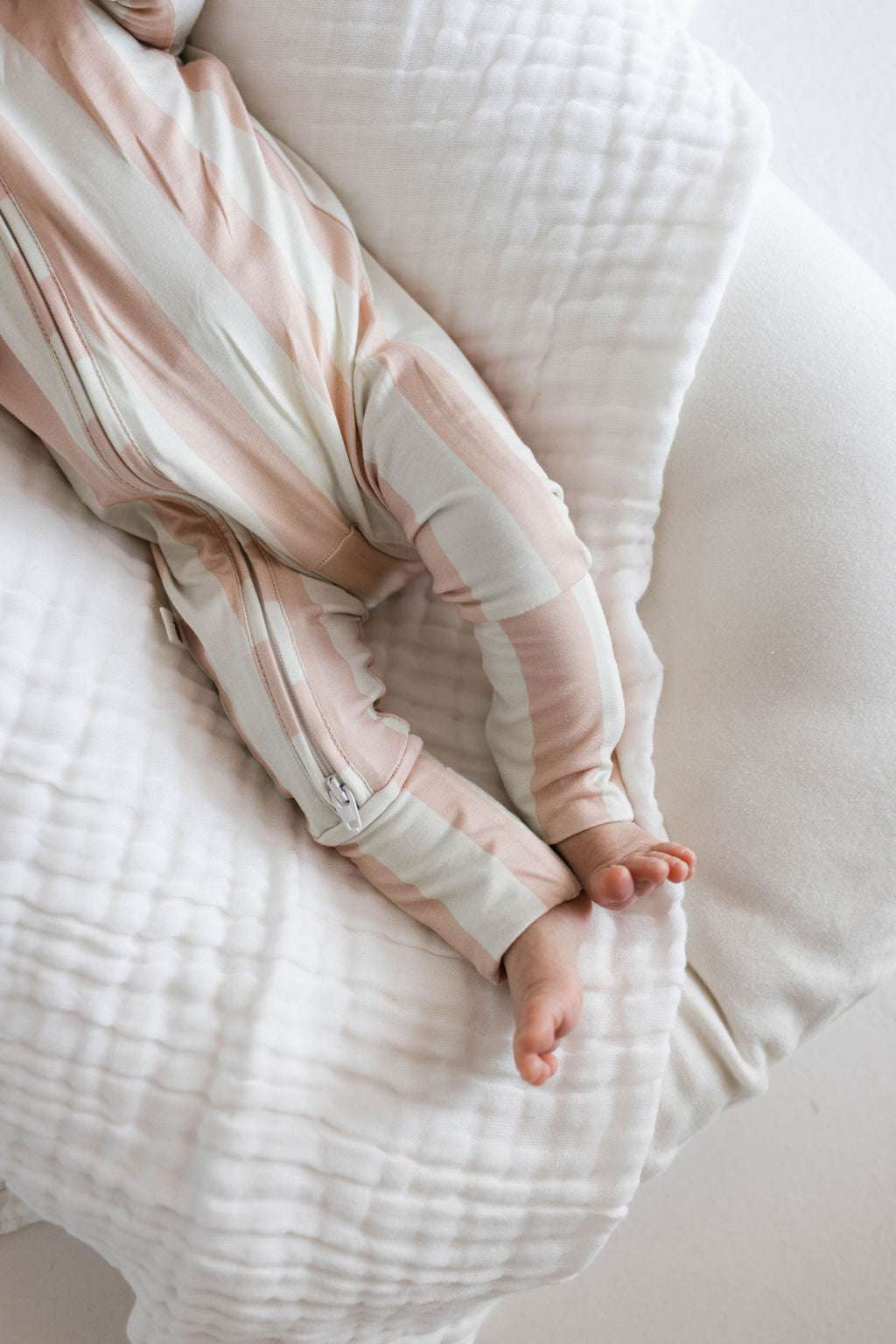 Candy Stripe | Bamboo Zip Pajamas | Milk & Baby