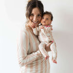 Candy Stripe | Bamboo Zip Pajamas | Milk & Baby