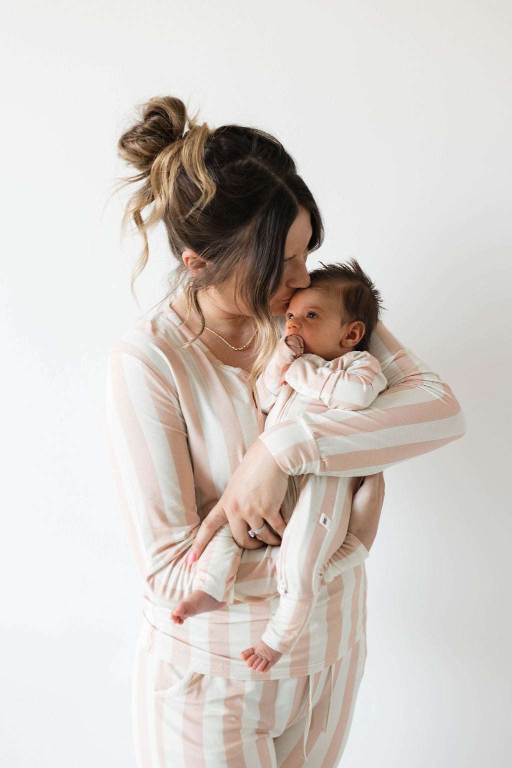 Candy Stripe | Bamboo Zip Pajamas | Milk & Baby