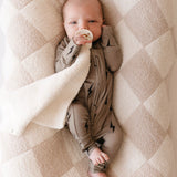Brown & Black Lightning Bolt | Bamboo Zip Pajamas | Milk & Baby
