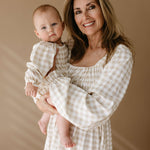 Gingham | Ruffle Romper | Milk & Baby