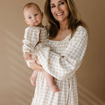 Gingham | Ruffle Romper | Milk & Baby