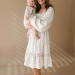 Gingham | Ruffle Romper | Milk & Baby