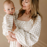 Gingham | Ruffle Romper | Milk & Baby