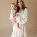 Gingham | Ruffle Romper | Milk & Baby