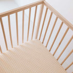 Golden Grid | Muslin Crib Sheet | Milk & Baby