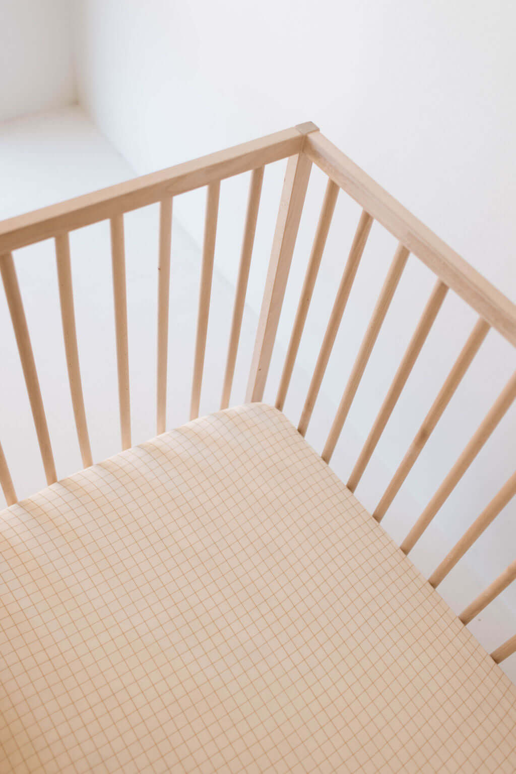 Golden Grid | Muslin Crib Sheet | Milk & Baby