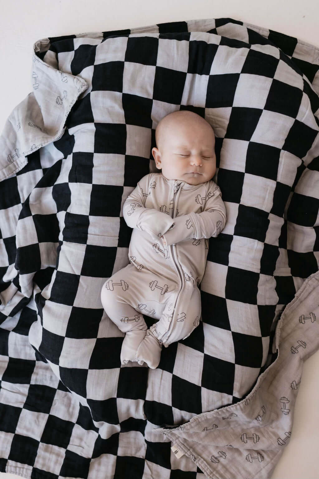 Arm Day | Bamboo Zip Pajamas | Milk & Baby