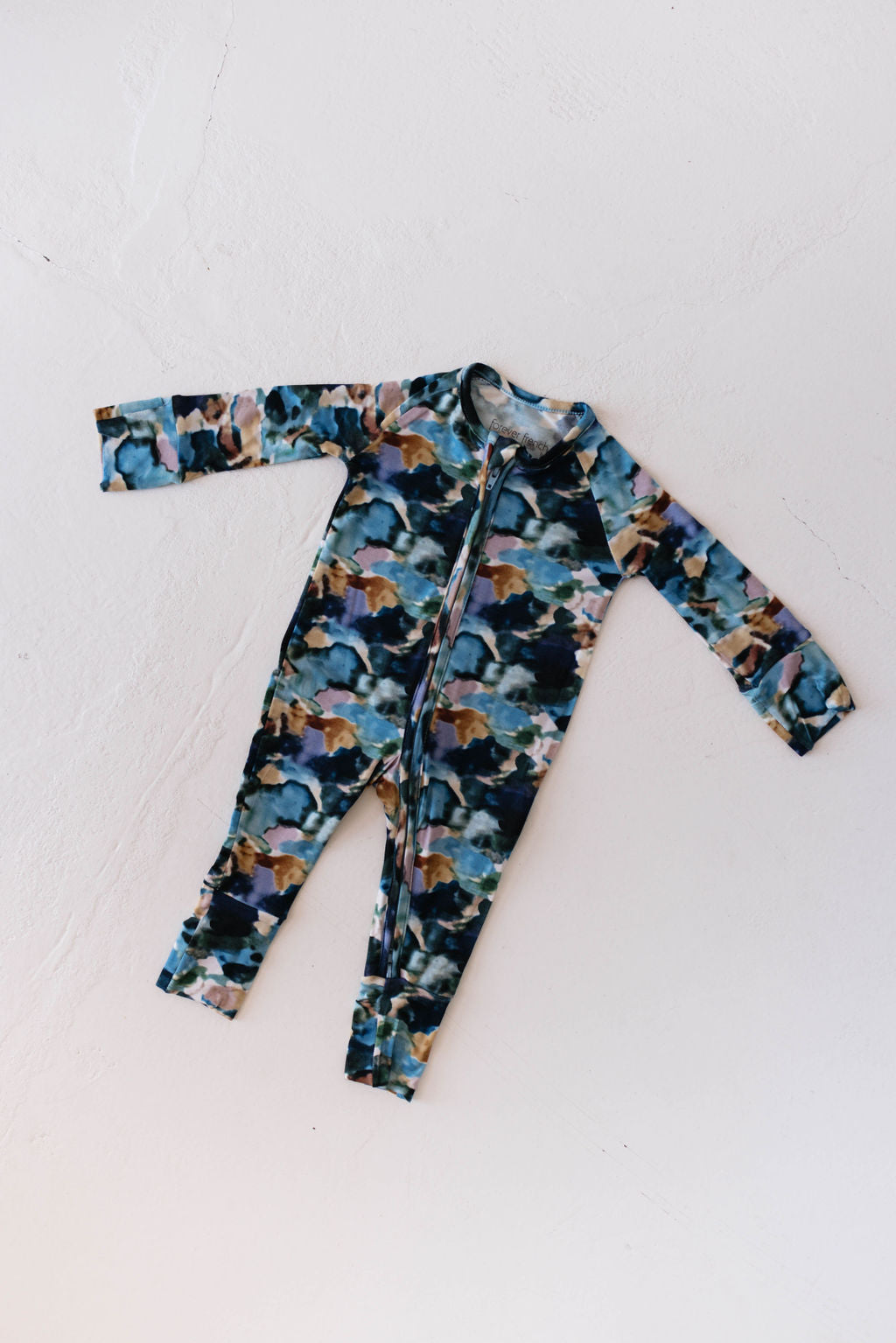 Charli Print | Bamboo Zip Pajamas | Milk & Baby