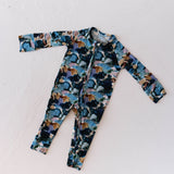 Charli Print | Bamboo Zip Pajamas | Milk & Baby