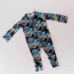Charli Print | Bamboo Zip Pajamas | Milk & Baby