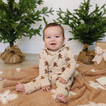 Gingerbread Hooded French Terry Set | Milk & Baby