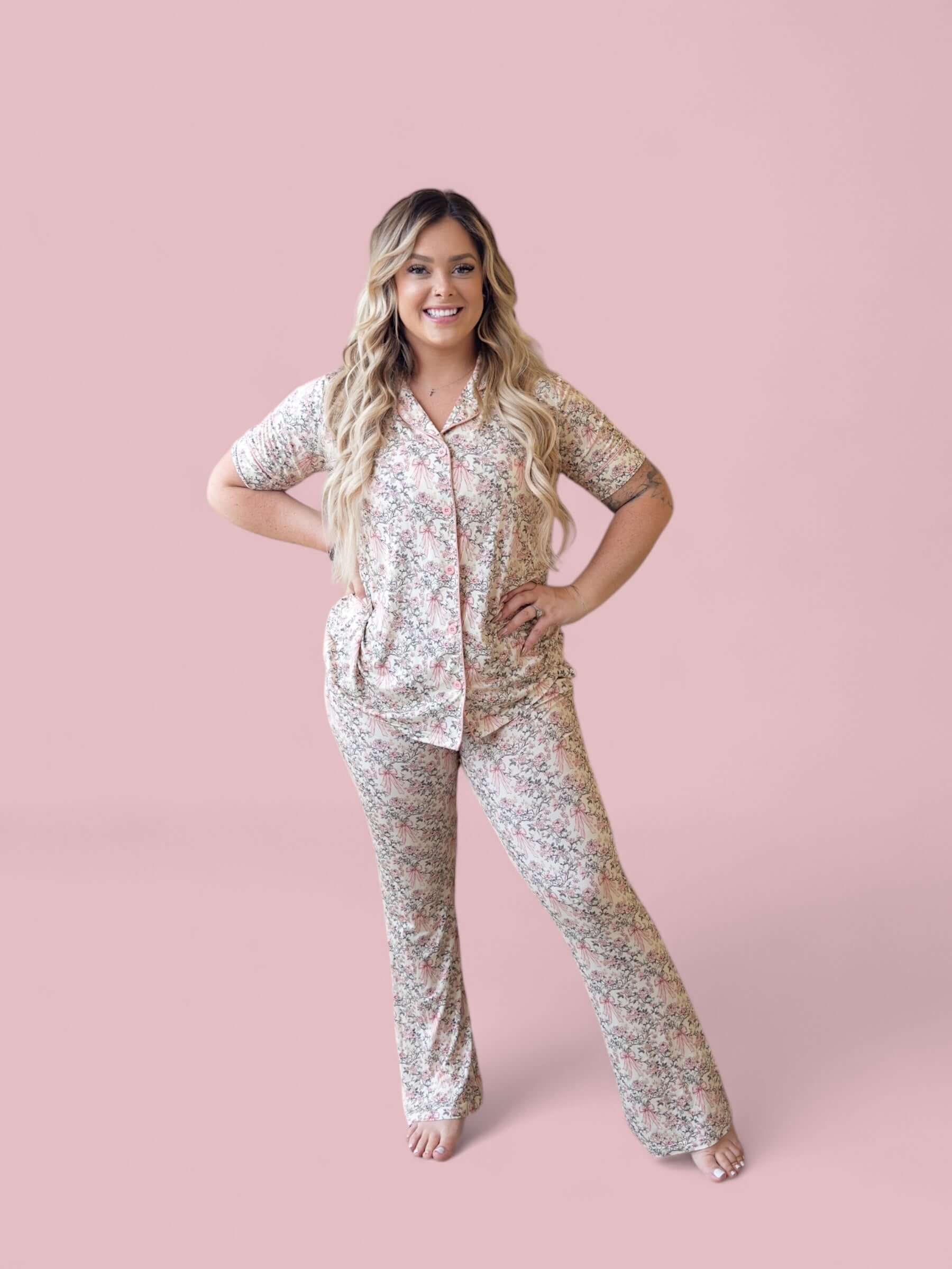 Victorian Bloom Women’s Relaxed Flare Dream Set | Milk & Baby